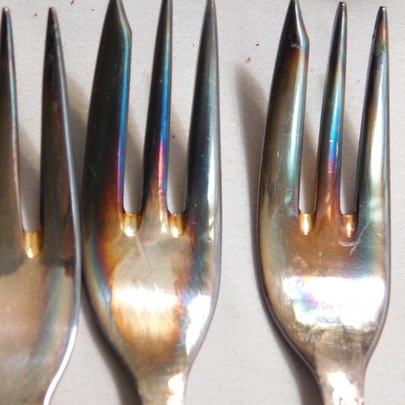 Vintage Schaso German Cocktail Fork Set - Picture 15 of 16